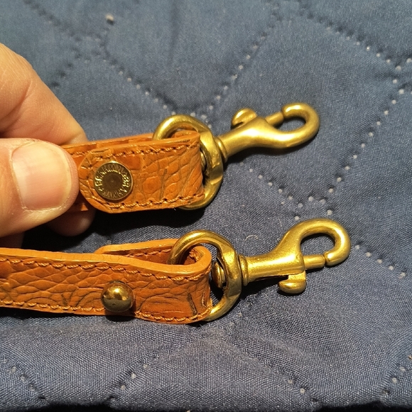 Brahmin Tan Crocodile Embossed Leather Replacement Purse Strap - Picture 3 of 3